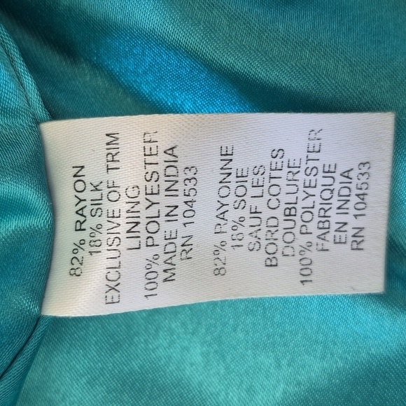 Nanette Lepore Gypsy Rose Black Velvet Tie Lace Ruffle Aplique Beads Jacket Sz 6 - Picture 12 of 13